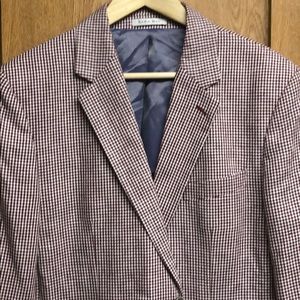 Zara Man Red Plaid Blazer